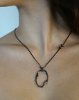 Black Rhodium Sterling Silver NK CELL Pendant