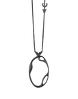 Black Rhodium Sterling Silver NK CELL Pendant