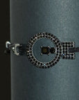 Black Rhodium Sterling Silver CAR-T CELL Cord Bracelet