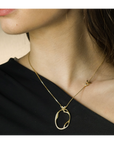 18-carat Yellow Gold NK Cell Pendant with Diamonds