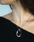 Sterling Silver NK CELL Pendant with CZ