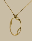 18-carat Yellow Gold NK Cell Pendant with Diamonds