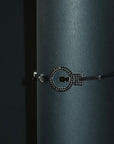 Black Rhodium Sterling Silver CAR-T CELL Cord Bracelet