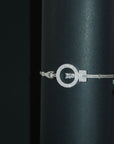Sterling Silver CAR-T CELL Cord Bracelet - Silver Cord