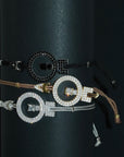 Black Rhodium Sterling Silver CAR-T CELL Cord Bracelet