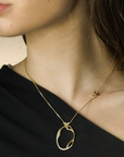 18-carat Yellow Gold NK Cell Pendant with Diamonds