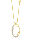 18k Gold Vermeil NK CELL Pendant with CZ